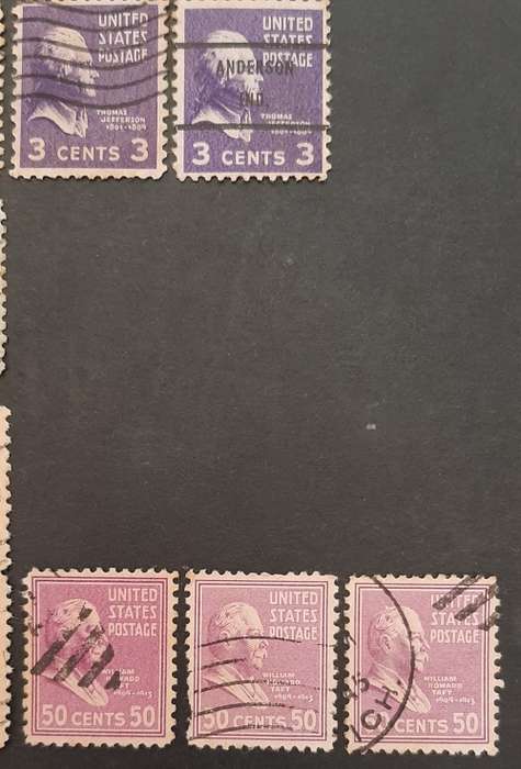 ** Lot 1938 U.S. Presidential Series Stamps x 11 (USED).**