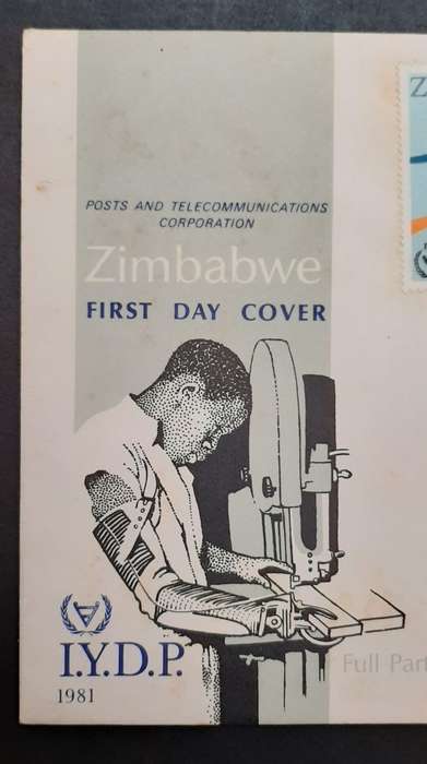** 1981 Zimbabwe I.Y.D.P Posts & Telecoms FDC (UNUSED).**