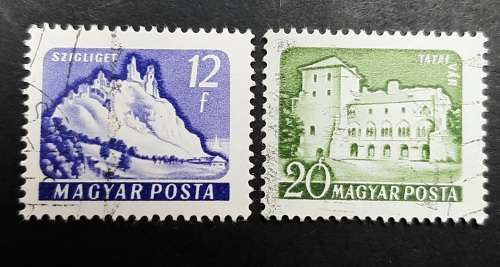 ** 1960 Hungary `Magyar Posta` 12 & 20 Filler Stamps (USED).**