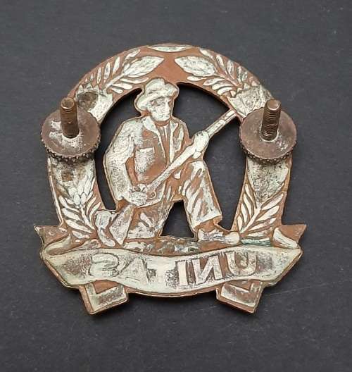 ** 1960s SADF Commando Officer`s Cap Badge w/ Screw Lugs (5cm x 4.5cm).**