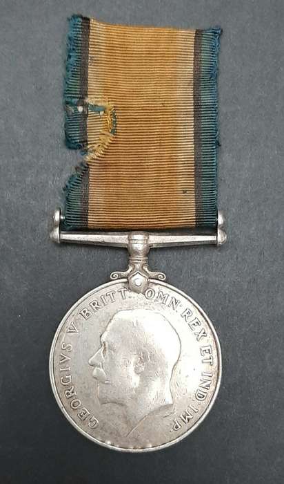 WW1 British War Medal: 1st Kings African Rifles with Ribbon attached Pte. Nani