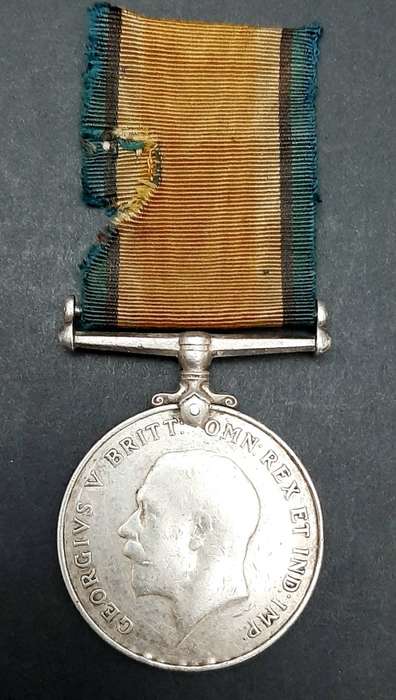 WW1 British War Medal: 1st Kings African Rifles with Ribbon attached Pte. Nani
