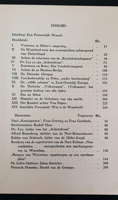 Signed 1940 Edition ` Nazi Praktijken ` by Hansjürgen Koehler