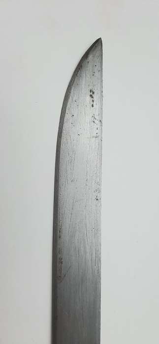 20th century Native American/Inuit bone-handled trapper's knife with scabbard (38cm)
