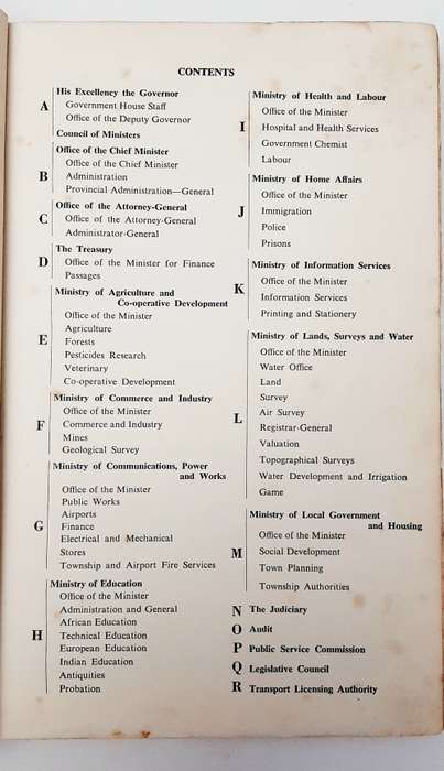 ** RARE: 1961 Tanganyika Confidential Colonial Administration Staff List Guide (USED).**