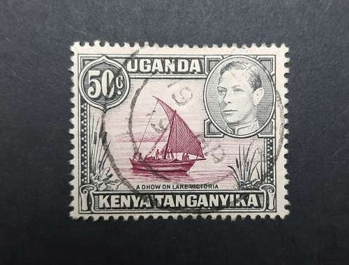1938 KGVI Uganda, Kenya, Tanganyika 50c Stamp
