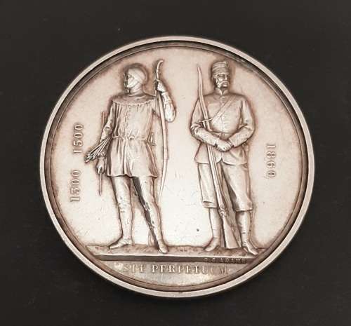 1872 Silver National Rifle Association Medal att. Royal Maritzburg Rifles