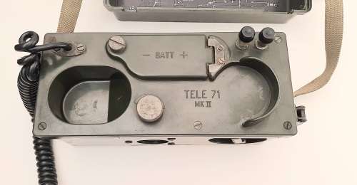 ** 1960s SADF Tele-71 Mark II Field Telephone w/ Webbing Harness (Complete).**