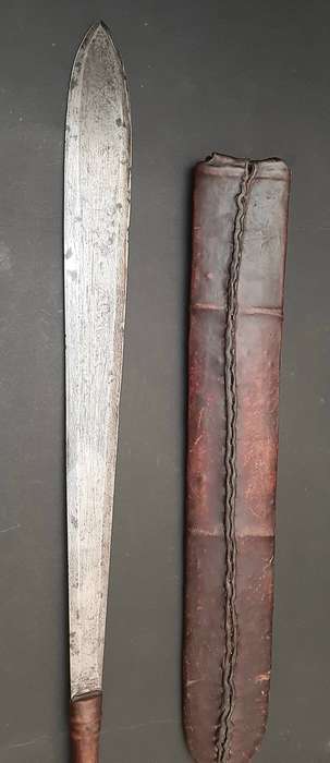 1950s Kenyan Seme Sword with Scabbard - 61 cm