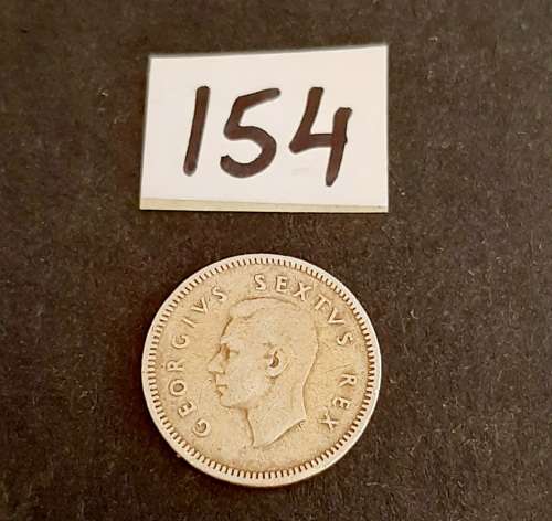 ** 1950 KGVI South Africa 3d  .800 Silver  Coin (VF/F).**