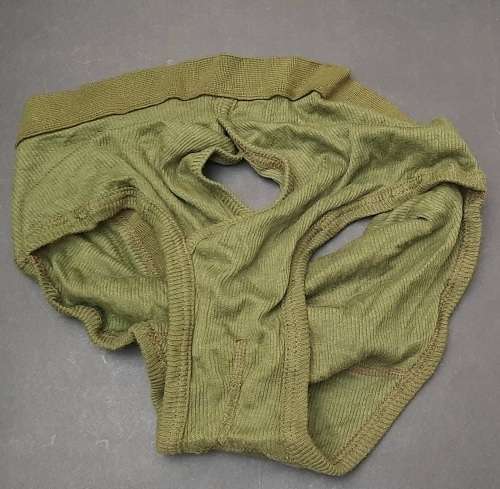 1970s Green Rhodesian Issue Underwear x2 (Size 36 & 38)