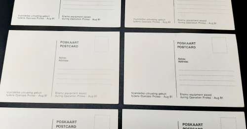 **Border War:  Lot 6 x Assorted 1981 Operation Protea SADF Propaganda Postcards (UNUSED).**