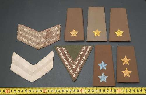 ** Border War 1960-1980 : SADF Officer & N.C.O Rank Insignia Lot x8 pcs.**