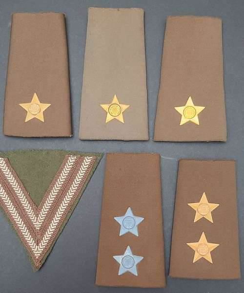 ** Border War 1960-1980 : SADF Officer & N.C.O Rank Insignia Lot x8 pcs.**