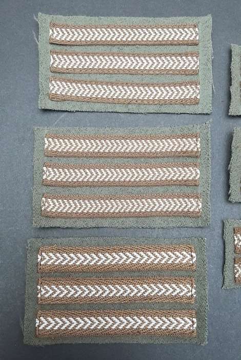 **Border War: 1980s Unissued SWATF N.C.O  Rank Chevron Insignia Lot x 9 pcs **