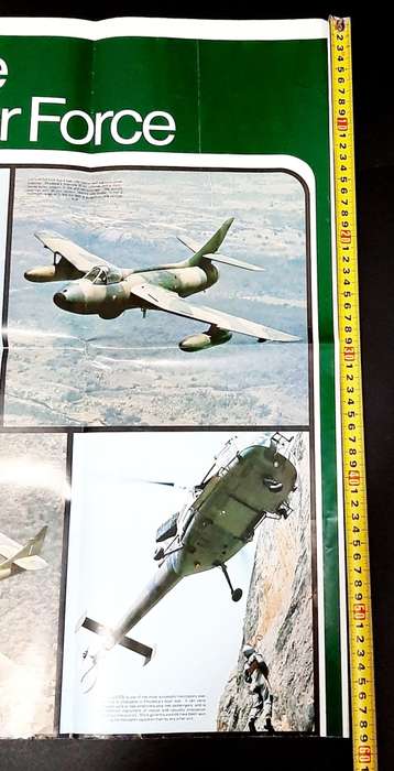 Rhodesian Bush War: 1970s Rhodesian Air Force Large Aircraft Poster - 0.84m x 0.6m