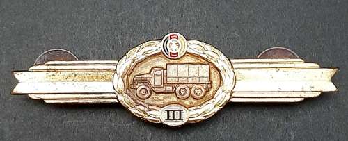 Border War: 1980s East German Army 3rd Class Vehicle Mechanic Qualification Badge