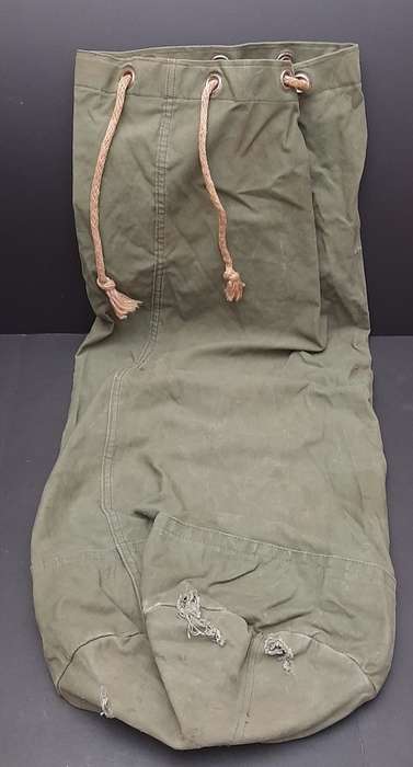 Rhodesian Bush War Army Green Duffle Bag (Soldier Inscribed)