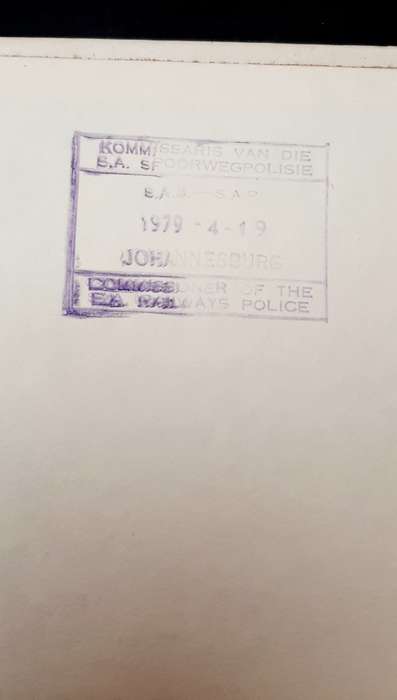 **RARE: South African Railway Police - Regional Task Force Reference Terrorism Guide. **