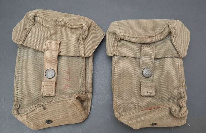 **Border War: 1980s SADF Patt.73 FN Mag Pouches & Canteen w/ Firebucket (5 pcs).**
