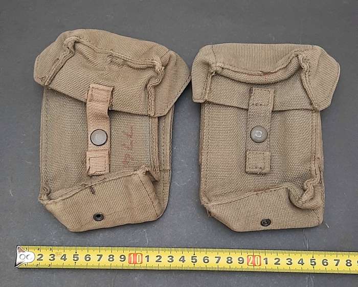 **Border War: 1980s SADF Patt.73 FN Mag Pouches & Canteen w/ Firebucket (5 pcs).**
