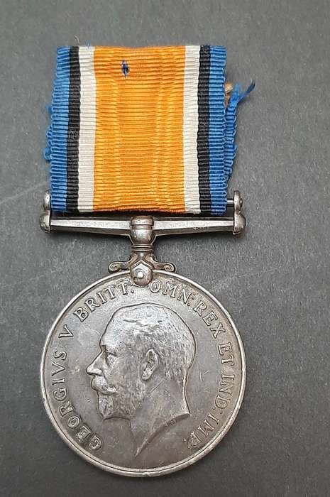 WW1 1914-15 Star & .925 Silver British War Medal with Silk Ribbons (5th S.A.M.R)