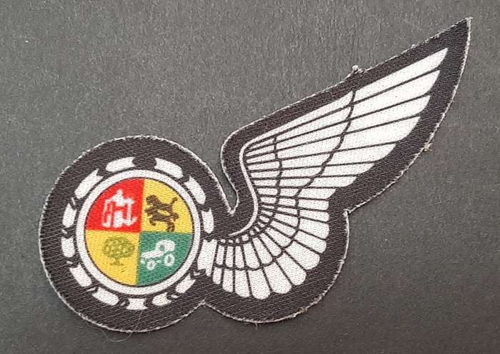 **Border War : 1980s SAAF Observer Half-Wing Screen-Printed Cloth Insignia (UNUSED)**