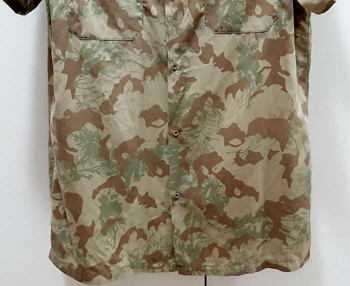 Border War 1980s S.A.P 2nd Pattern Camouflage Short Sleeve Shirt (Large)