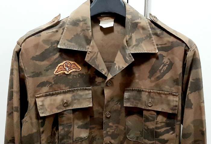 **Border War : 1980s S.A. Railway Police National Task Force Camouflage L/S Shirt w/ Para Wings **