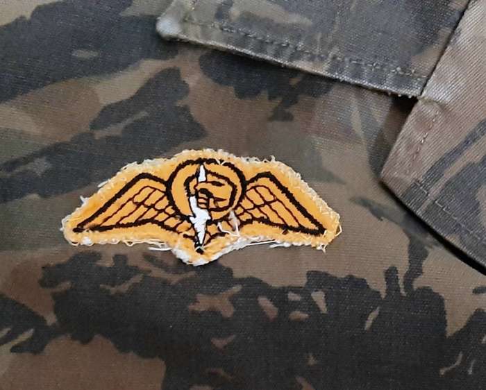 **Border War : 1980s S.A. Railway Police National Task Force Camouflage L/S Shirt w/ Para Wings **