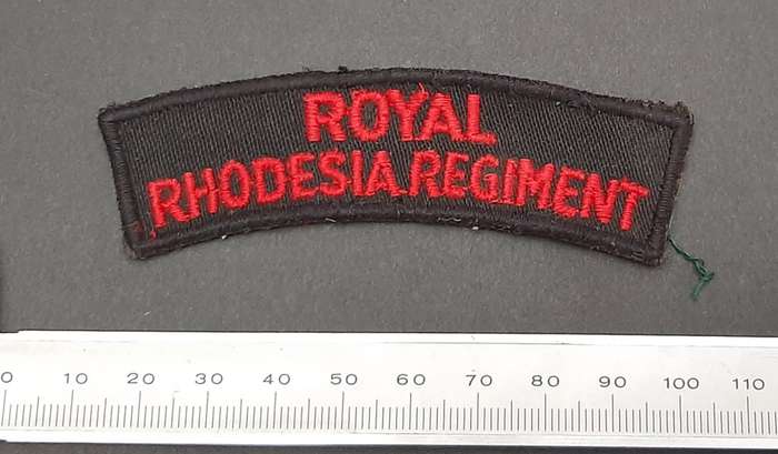 ** Pre-1965 Royal Rhodesia Regiment Cloth Shoulder Title.**