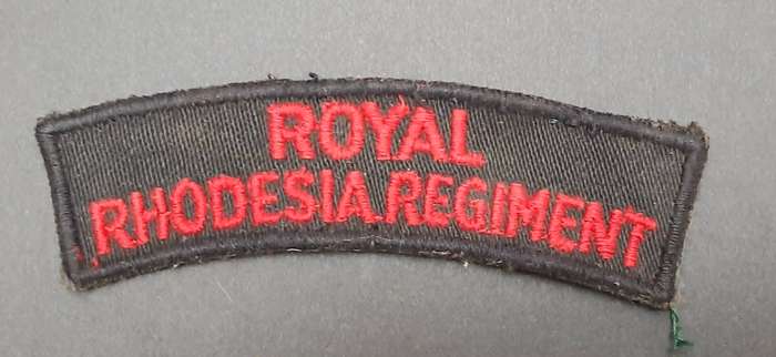 ** Pre-1965 Royal Rhodesia Regiment Cloth Shoulder Title.**