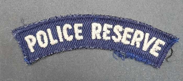 **Rhodesian Bush War: 1960s BSAP Blue Fielddress Embroidered Shoulder Title **