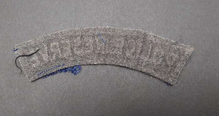 **Rhodesian Bush War: 1960s BSAP Blue Fielddress Embroidered Shoulder Title **