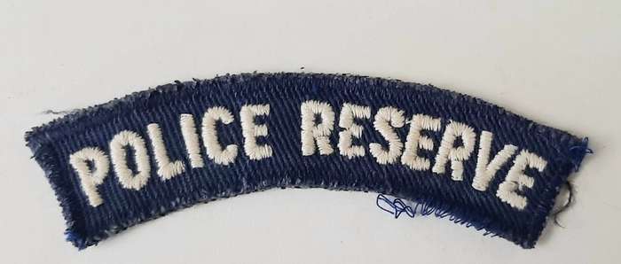 **Rhodesian Bush War: 1960s BSAP Blue Fielddress Embroidered Shoulder Title **