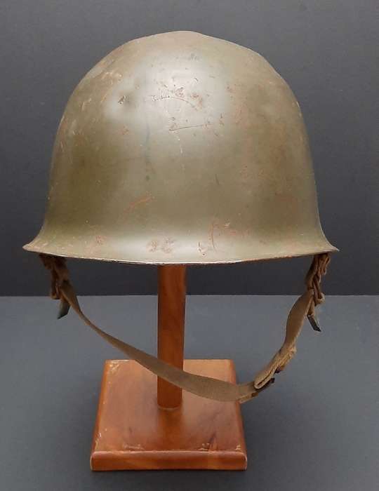 **Border War : 1960s SADF Green Steel Helmet w/ Liner (USED)**