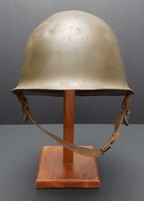 **Border War : 1960s SADF Green Steel Helmet w/ Liner (USED)**