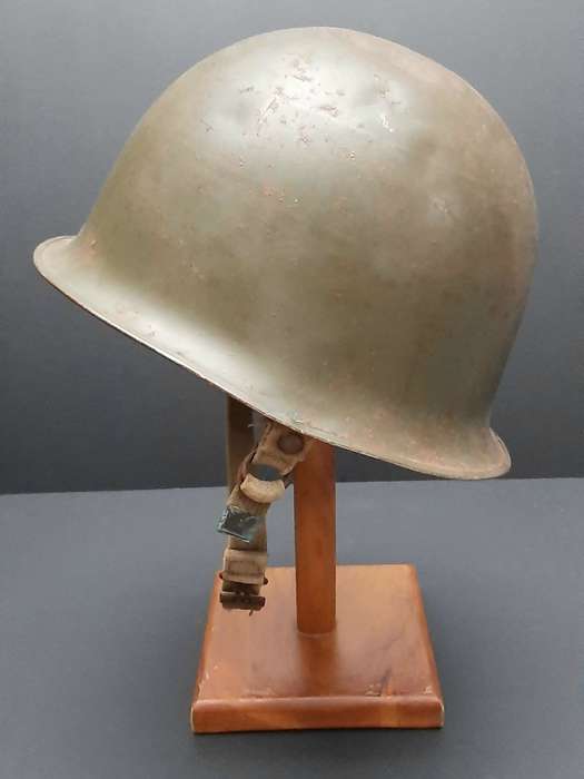 **Border War : 1960s SADF Green Steel Helmet w/ Liner (USED)**