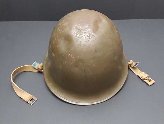 **Border War : 1960s SADF Green Steel Helmet w/ Liner (USED)**