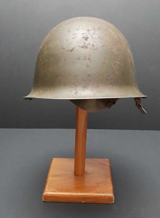 **Border War : 1960s SADF Green Steel Helmet w/ Liner (NO STRAP)**