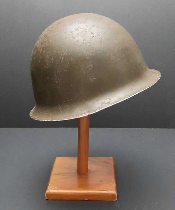 **Border War : 1960s SADF Green Steel Helmet w/ Liner (NO STRAP)**