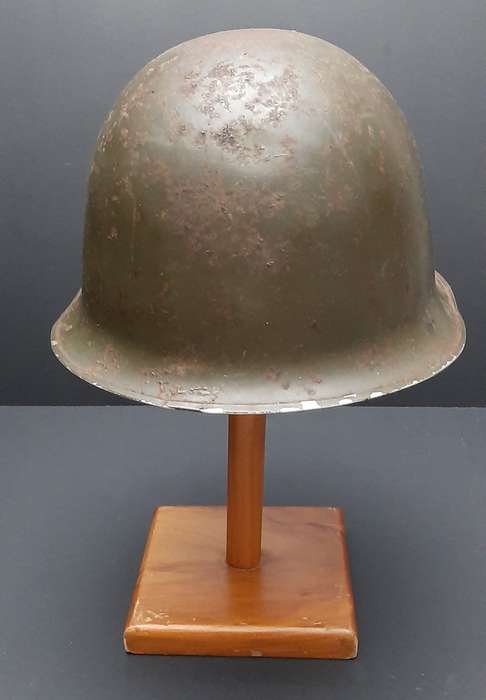 **Border War : 1960s SADF Green Steel Helmet w/ Liner (NO STRAP)**