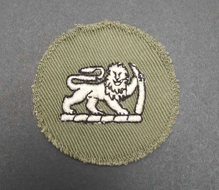 **Rhodesian Bush War: 1970s Rhodesian Army Green Sergeant-Major Rank Roundel x1 **