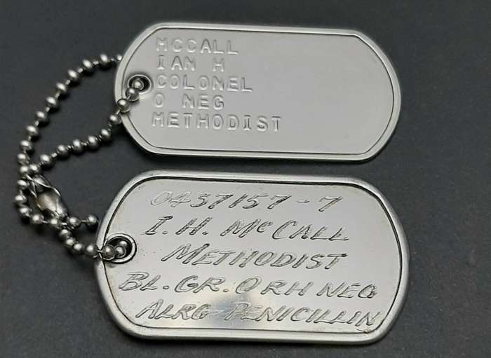 Border War: 1980s S.A.P. Senior Officer's ID Discs / Dog Tags (Colonel)
