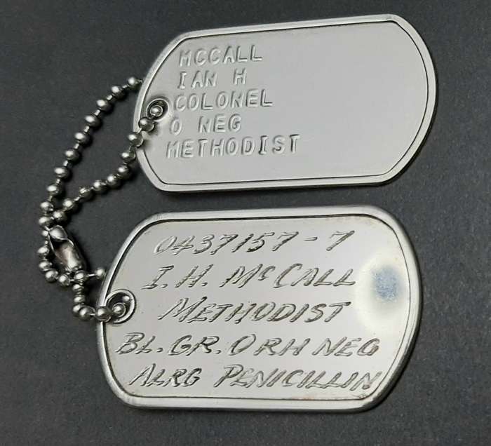 Border War: 1980s S.A.P. Senior Officer's ID Discs / Dog Tags (Colonel)
