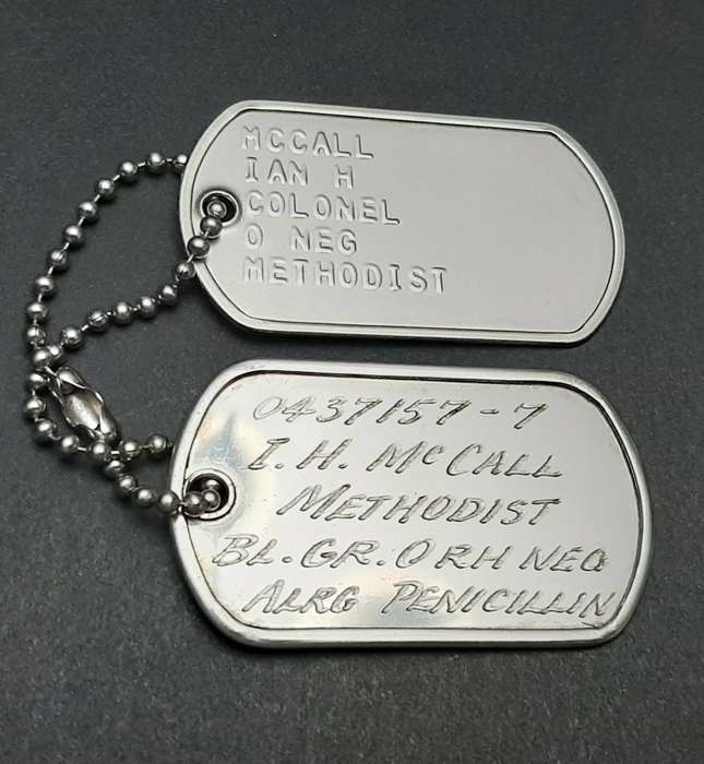 Border War: 1980s S.A.P. Senior Officer's ID Discs / Dog Tags (Colonel)