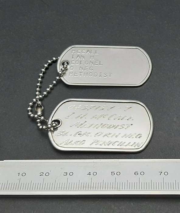 Border War: 1980s S.A.P. Senior Officer's ID Discs / Dog Tags (Colonel)