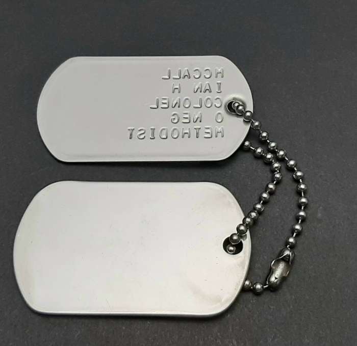 Border War: 1980s S.A.P. Senior Officer's ID Discs / Dog Tags (Colonel)