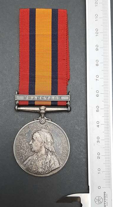 **Boer War: Queen`s South Africa Medal w/ Transvaal Bar (Standerton Mounted Police).**
