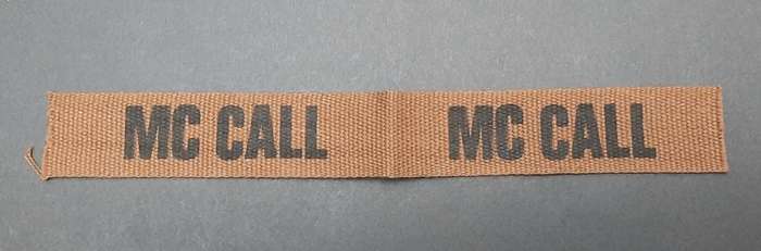 **Border War : 1980s SADF Nutria Name Tapes x2 .**